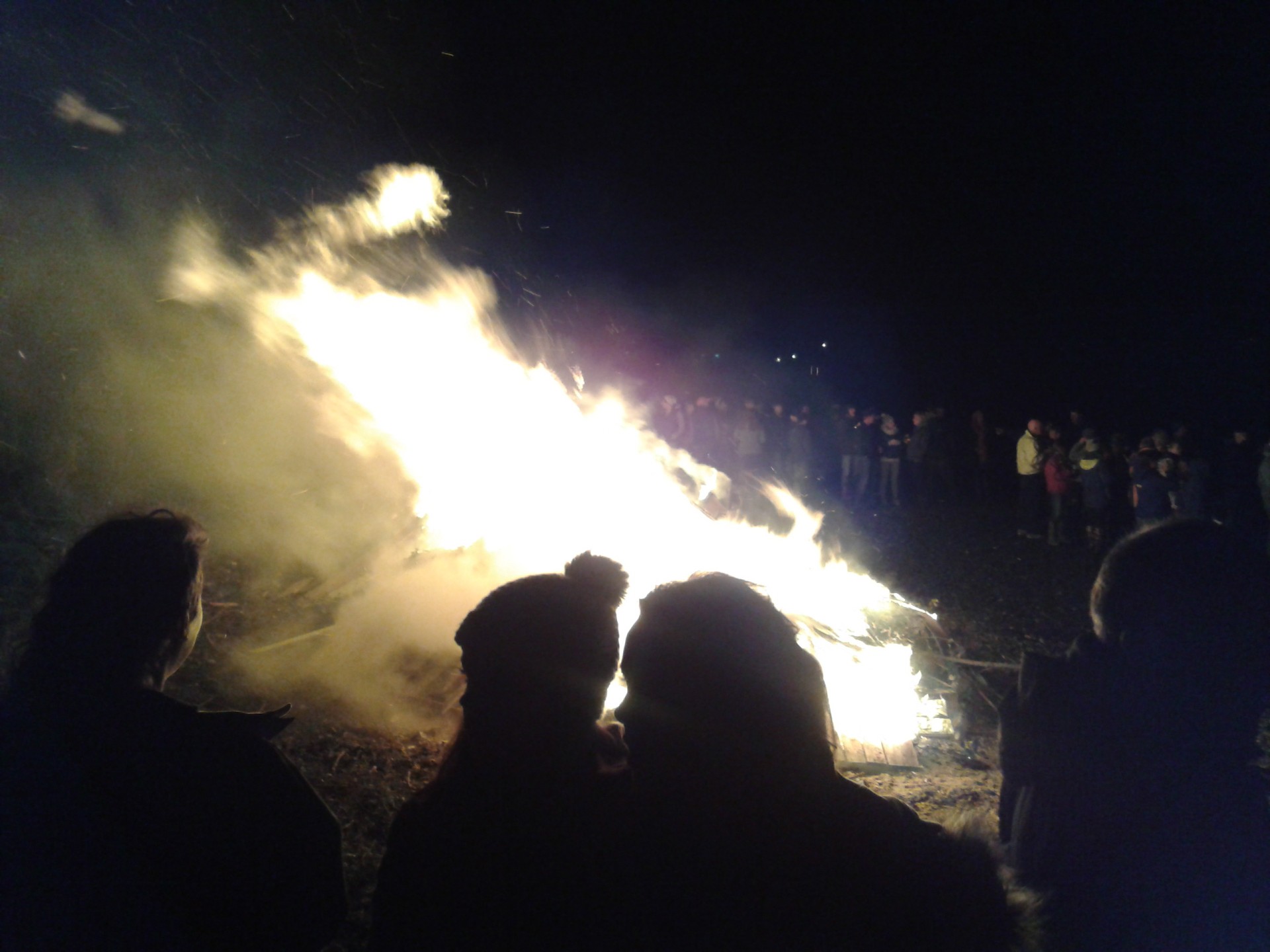 Fifth of November bonfire - Guy Fawkes Night bonfire on Guy Fawkes Night