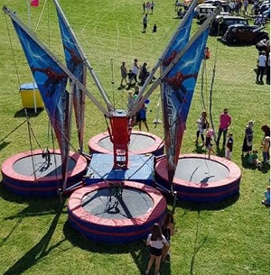 A bungee trampoline ride for hire bungee trampoline funfair ride