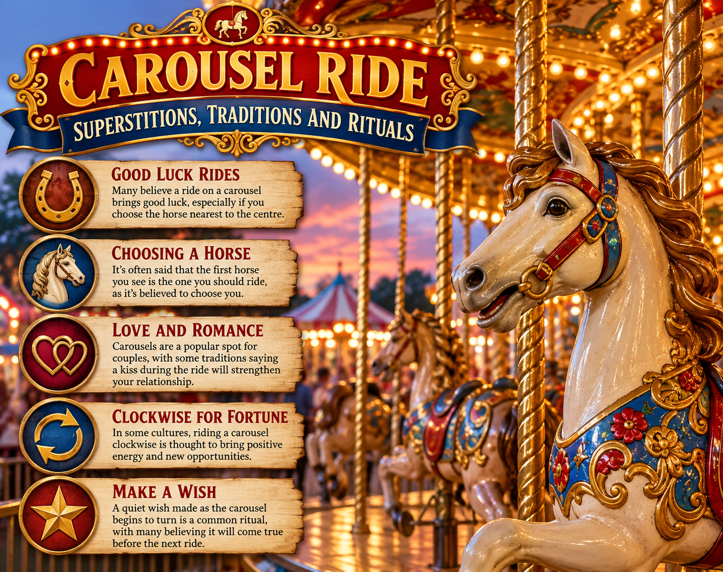 Superstitions and Legends of the Carousel Carousel Superstitions