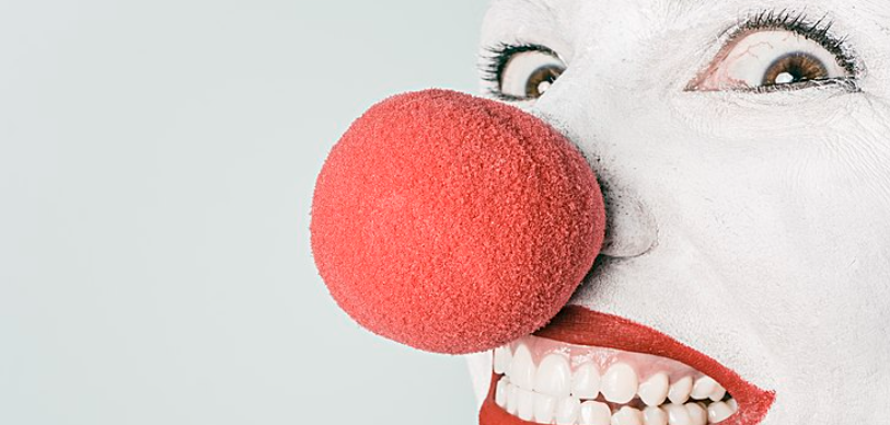 laughing scary funfair clown evil laughing fun house clown