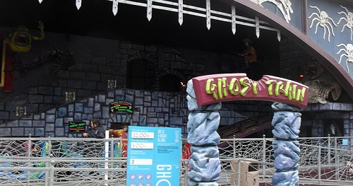 Ghost Train-style roller coaster in Blackpool Ghost train rollercoaster