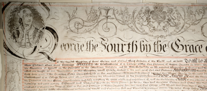 A Royal Charter, which is needed for charter fairs Royal Charter