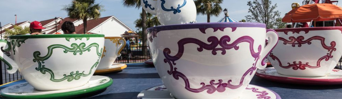 tea cups funfair ride - how does it work